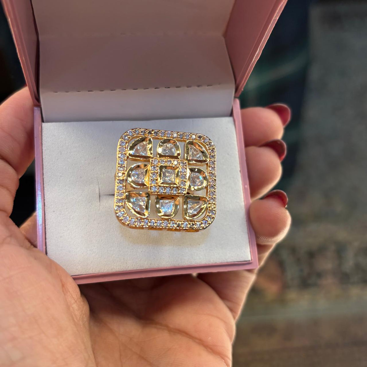 American Diamond Classic Ring / Adjustable