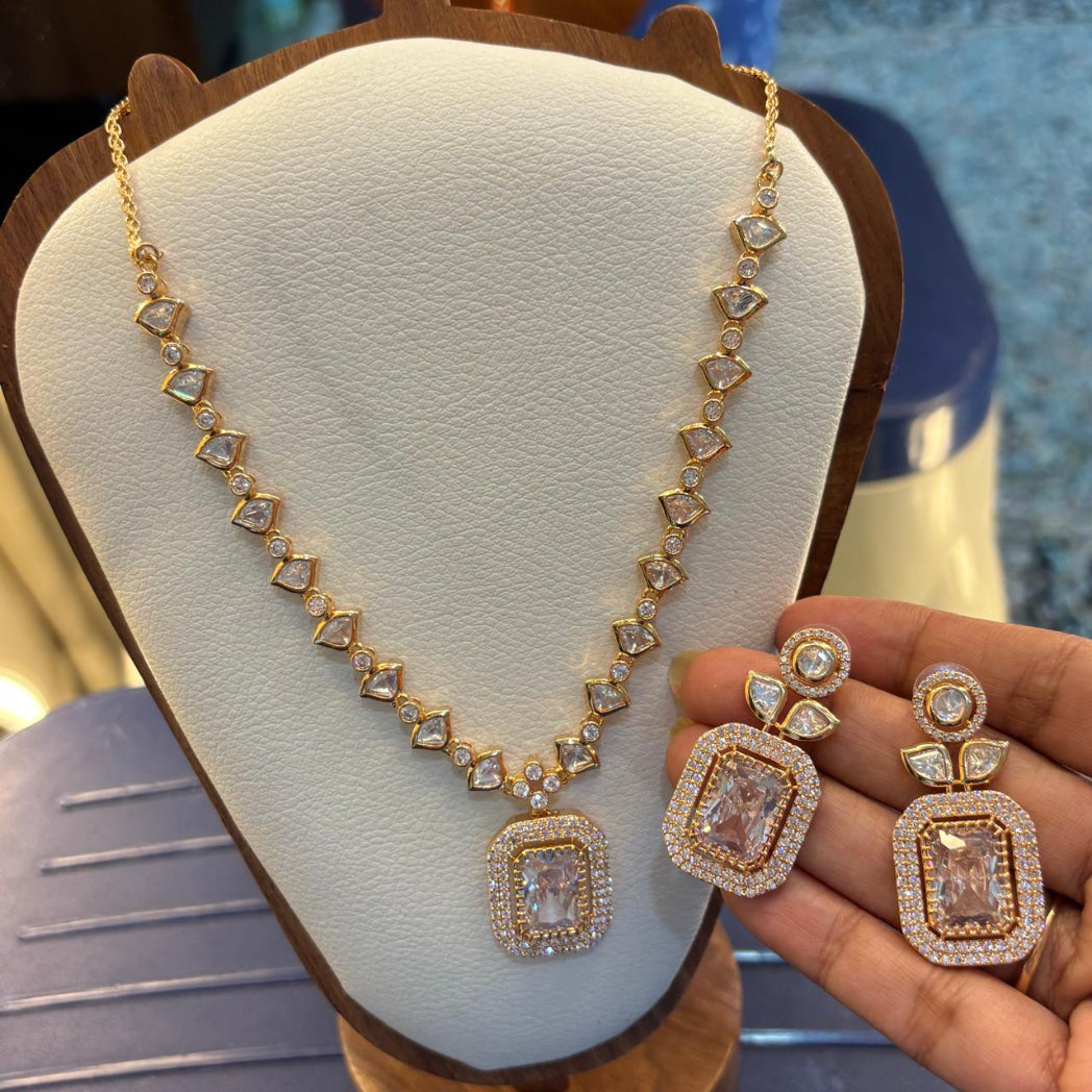 polki  diamond  luxurios  necklace set