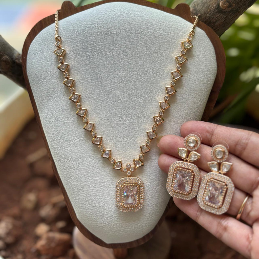 polki  diamond  luxurios  necklace set