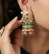 rajwada royal  heritage jhumka earrings 